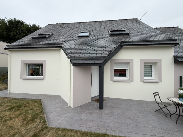 Ravelement maison – lebail peinture-2 Ravalement complet d'une maison bicolore